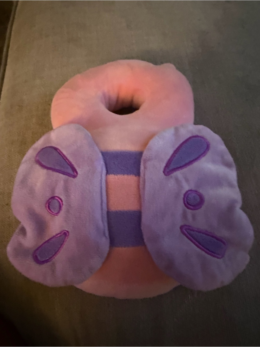 Amazon Pink & Purple Butterfly Neck Support Pillow for Kids